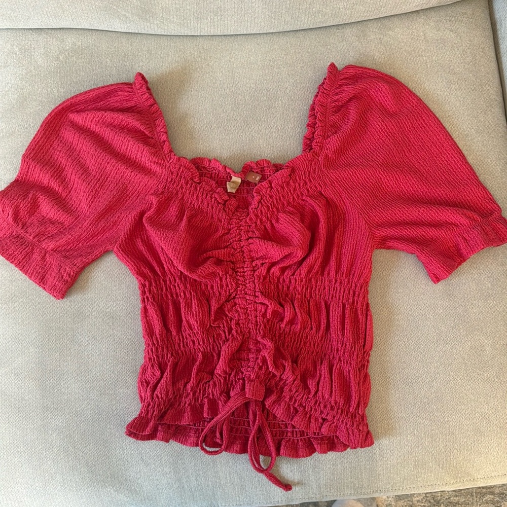 Women’s Anthropologie Top Coral Pink Size S